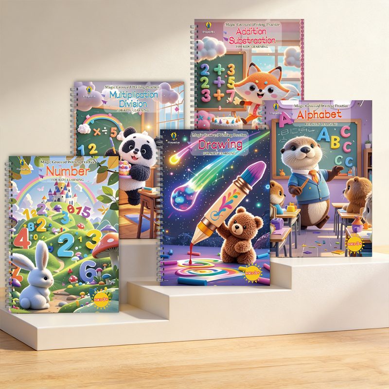 5 Bok Övning Copybook Bundle