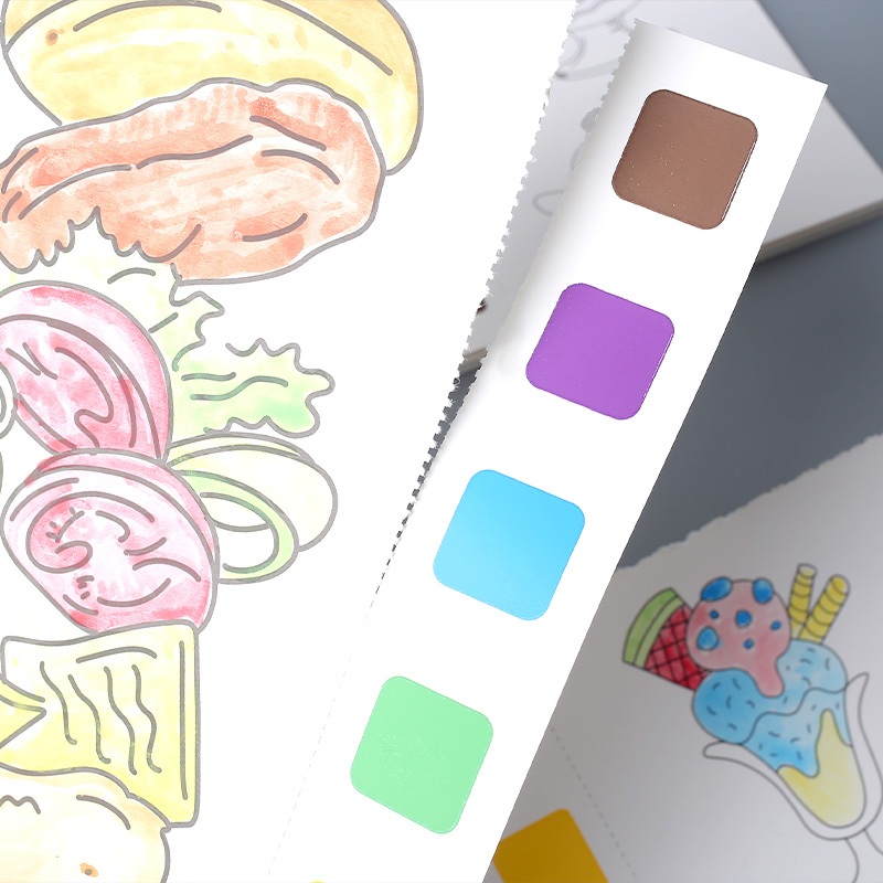 Thickened Base Watercolor Coloring Book